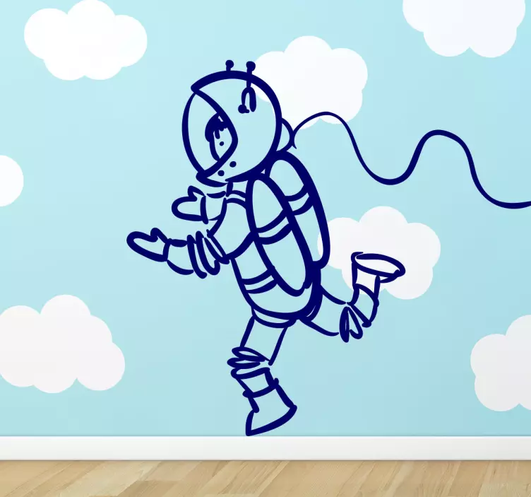宇宙飛行士スペーススペースウォールステッカー - TENSTICKERS