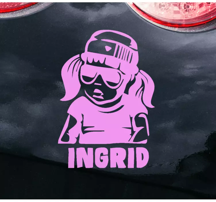 動物 シール クールガールキャラクター - TENSTICKERS