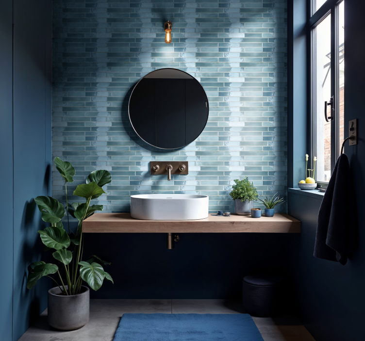 動物 シール 水色 - TENSTICKERS