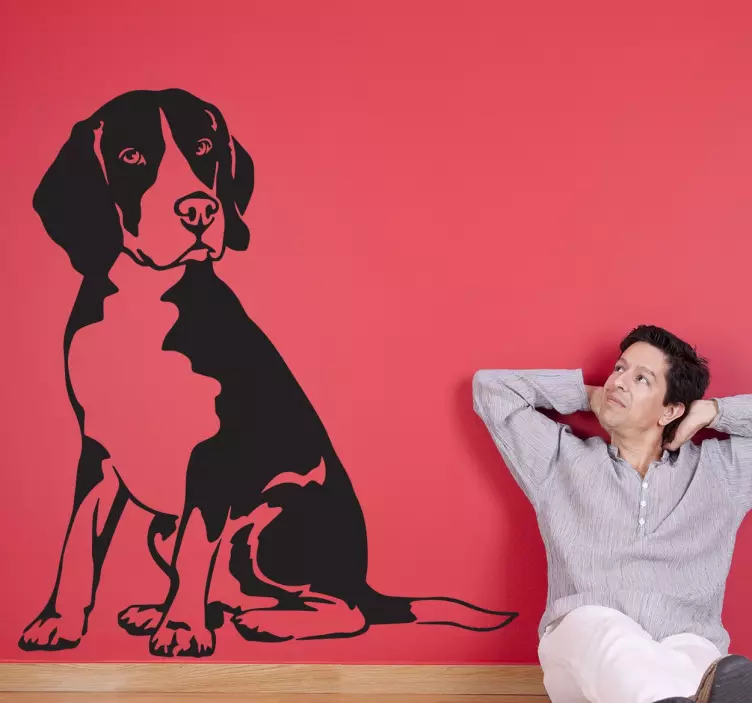 ビーグル犬の壁のステッカー - TENSTICKERS