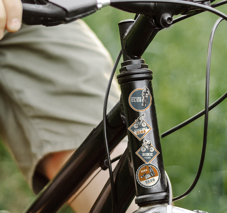 動物 シール サイクリングセットデザイン - TENSTICKERS