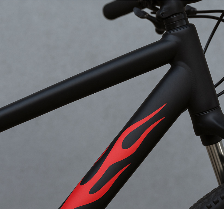 動物 シール 赤い炎が燃え上がる - TENSTICKERS