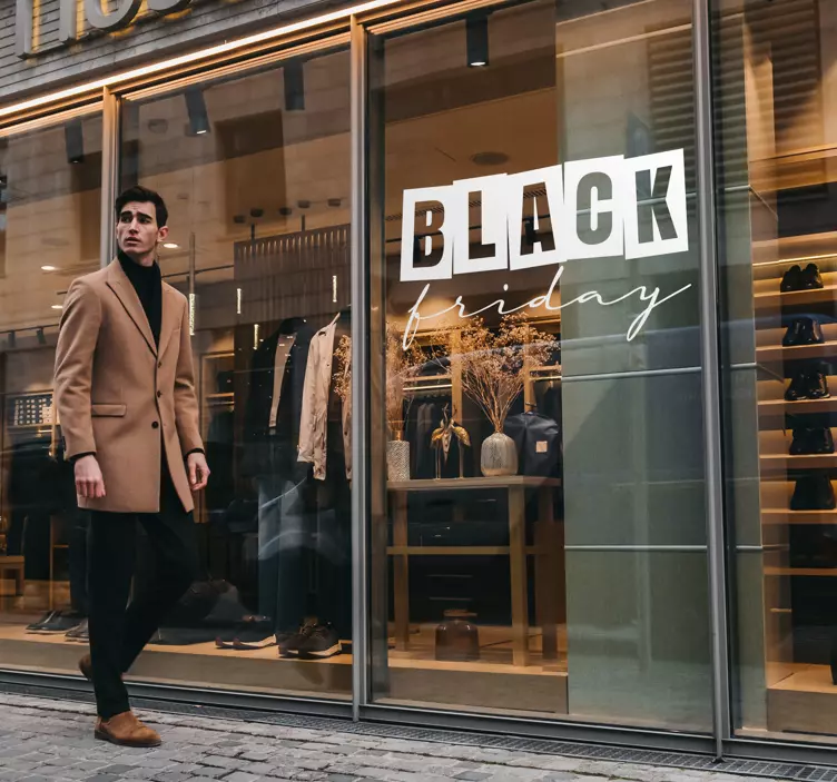 ブラックフライデーショップセールステッカー - TENSTICKERS