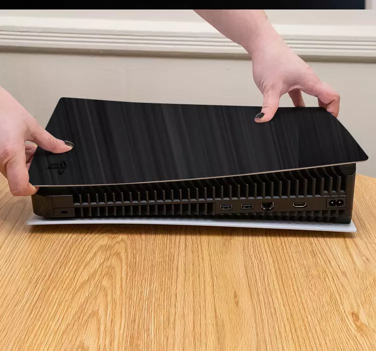 モーションラインps5ステッカーと黒の壁紙 - TENSTICKERS