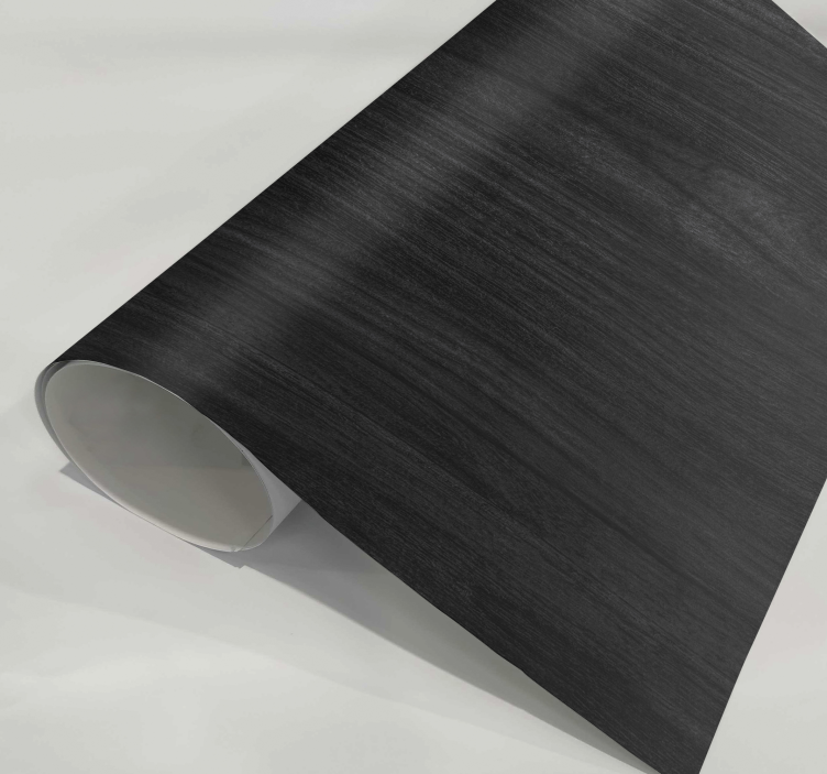 家具のステッカー 黒い木材 - TENSTICKERS