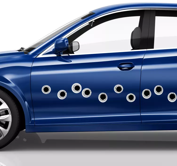 弾痕車両ステッカー - TENSTICKERS