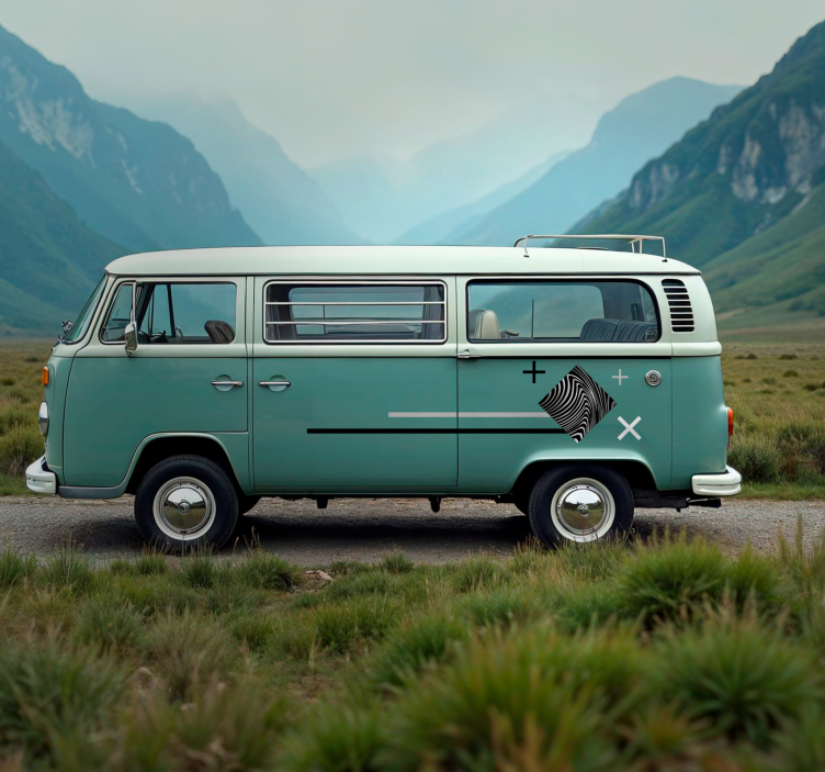 動物 シール グレーのストライプ - TENSTICKERS