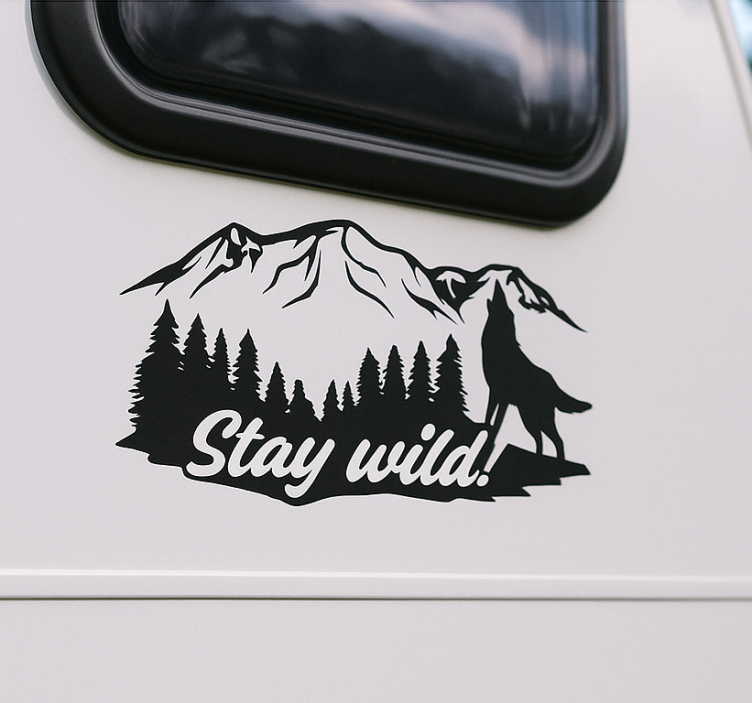 動物 シール stay wild! - TENSTICKERS
