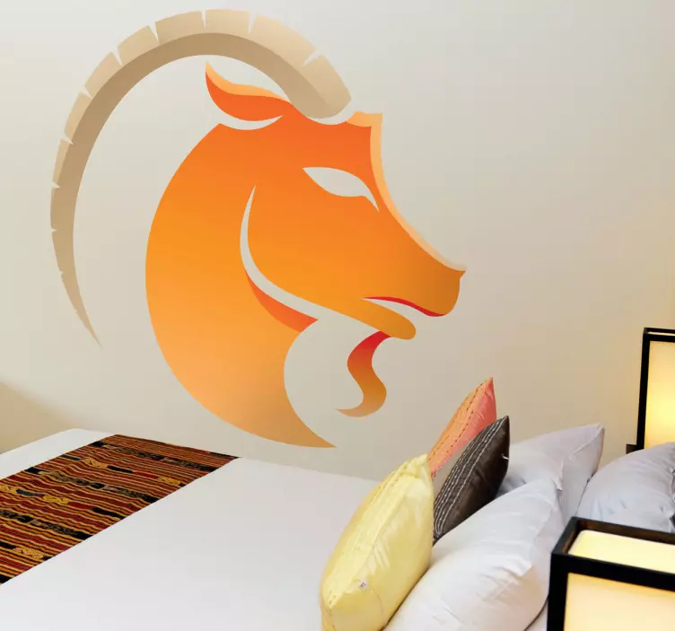 山羊座星座ウォールステッカー - TENSTICKERS