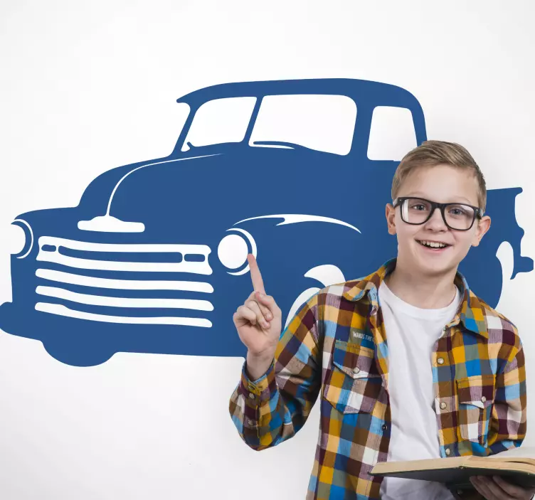 動物 シール クラシックピックアップトラック - TENSTICKERS