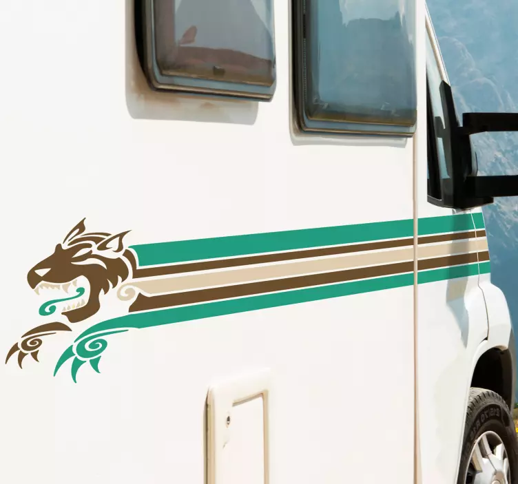 キャラバンラインステッカー - TENSTICKERS