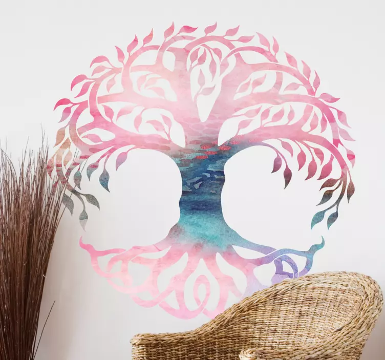 セルティックツリーデカール - TENSTICKERS