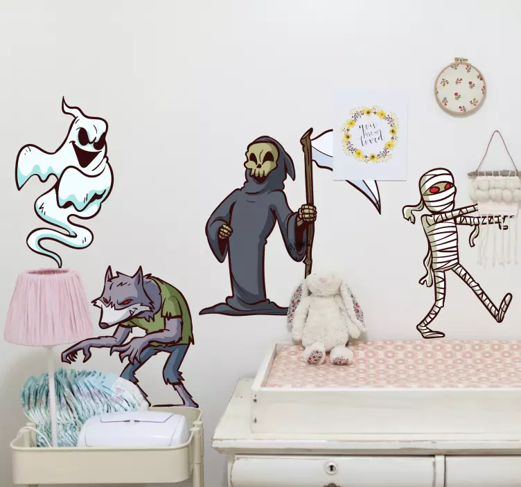 キャラクターハロウィンステッカー - TENSTICKERS