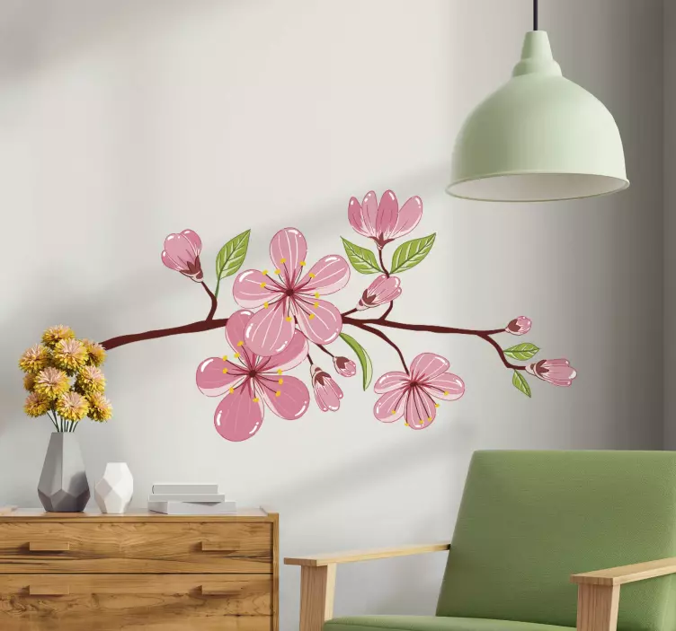 桜の木の花のウォールステッカー - TENSTICKERS