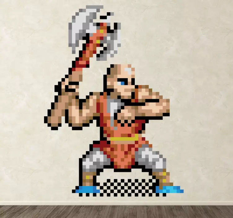 幼稚な8ビットキャラクタービデオゲームステッカー - TENSTICKERS