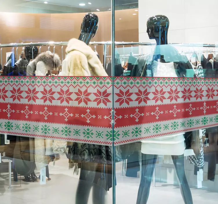 クリスマス柄ウィンドウステッカー - TENSTICKERS