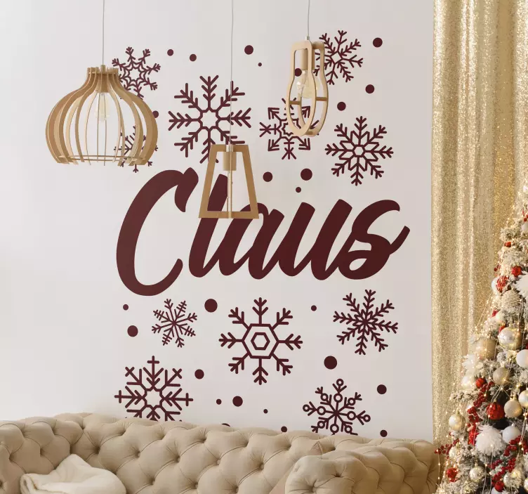 動物 シール お祝いの冬のデザイン - TENSTICKERS