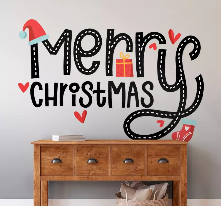 動物 シール メリー ホリデー グリーティング - TENSTICKERS