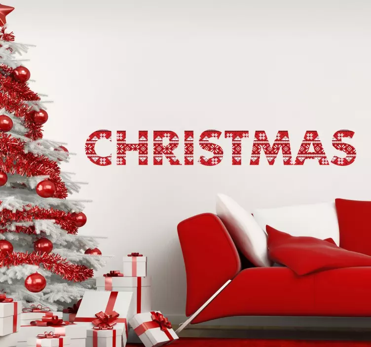 クリスマステキストステッカー - TENSTICKERS