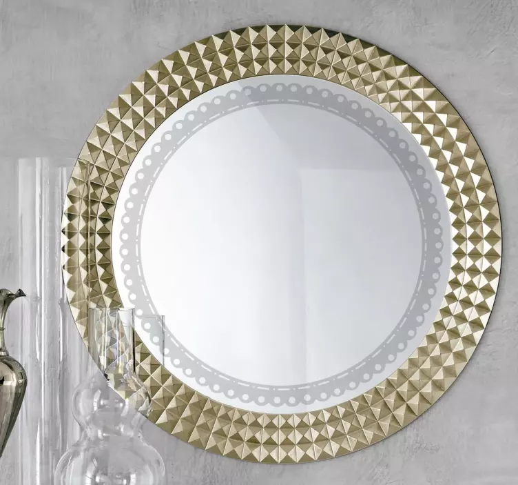 サークルアウトライン装飾デカール - TENSTICKERS