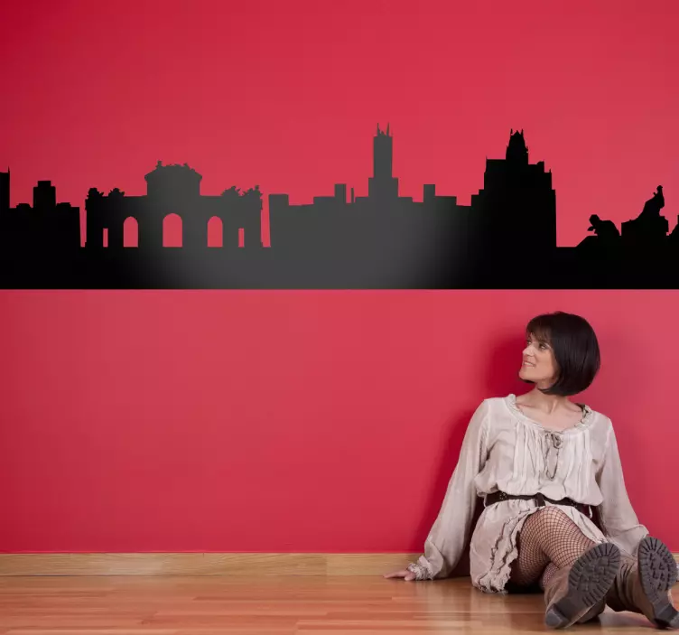 マドリードの街のステッカー - TENSTICKERS