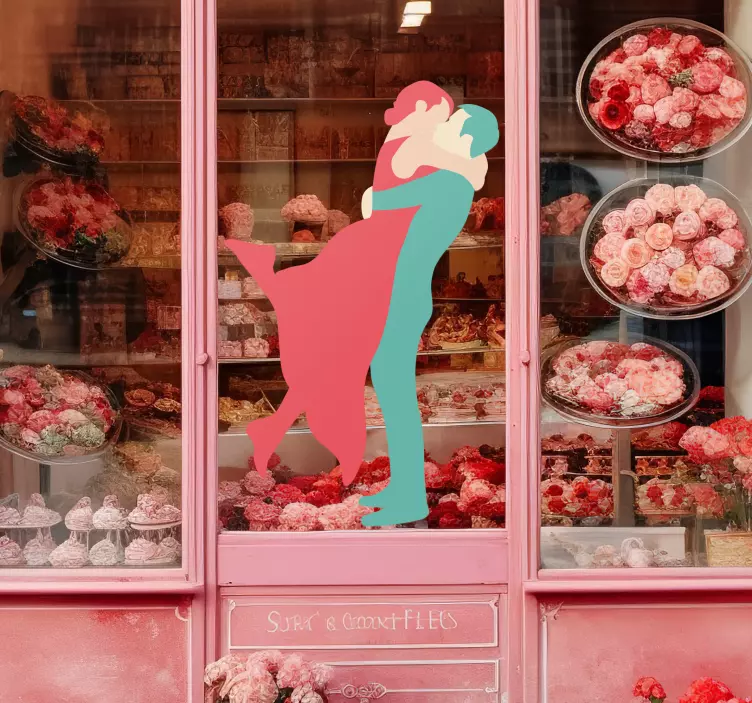 カップルキスステッカー - TENSTICKERS