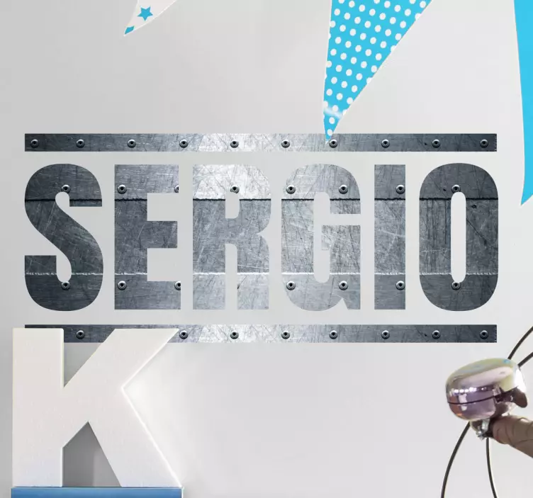 カスタムメタル効果ウォールステッカー - TENSTICKERS