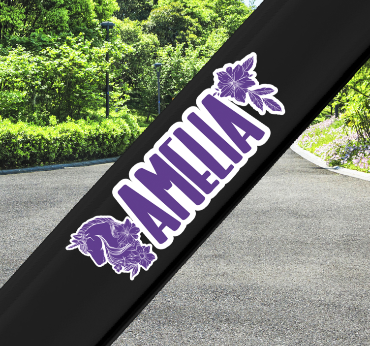 カスタマイズ可能な美しいユニコーンバイクバイクデカール - TENSTICKERS