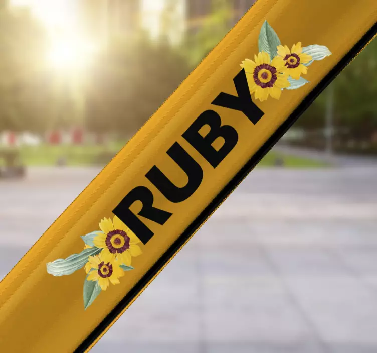 カスタマイズ可能なひまわりバイクステッカー - TENSTICKERS