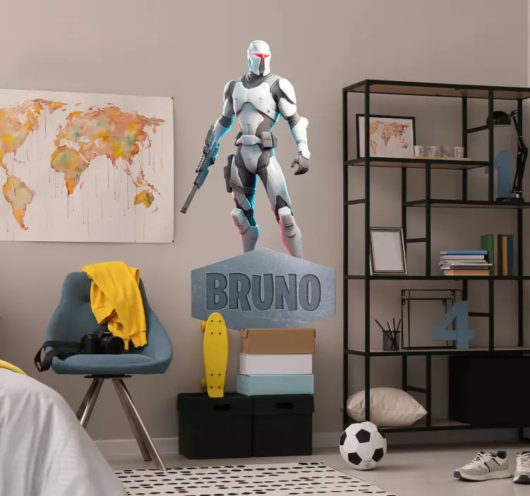 ビデオゲームの壁のステッカー サイバー戦士 - TENSTICKERS