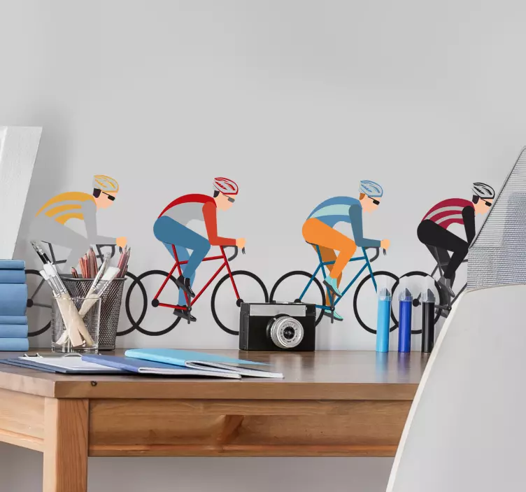 サイクリストサイクリングスポーツデカール - TENSTICKERS