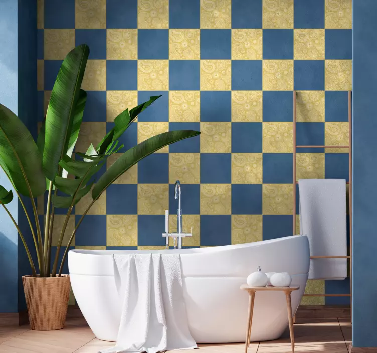 装飾壁ステッカー エレガントなペイズリー柄 - TENSTICKERS