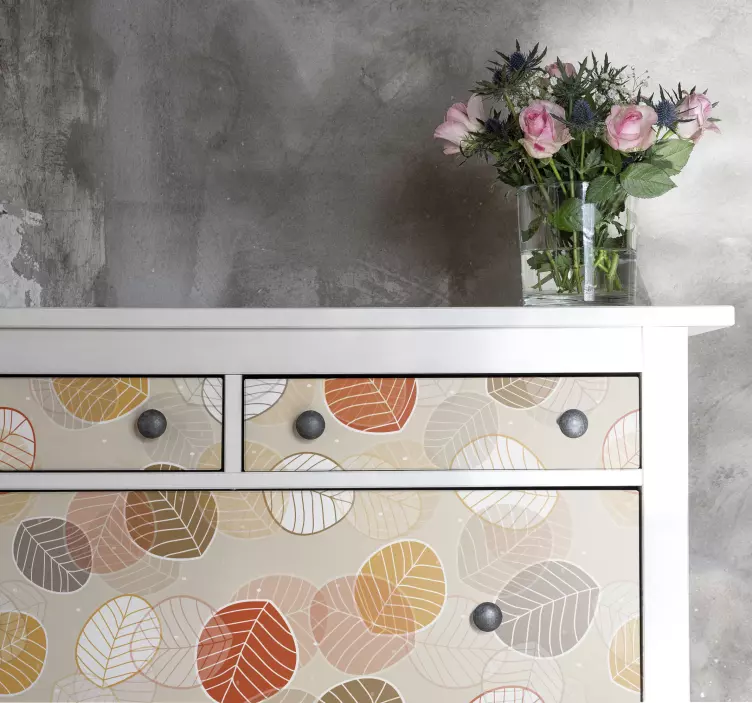 装飾壁ステッカー葉の模様デザイン - TENSTICKERS