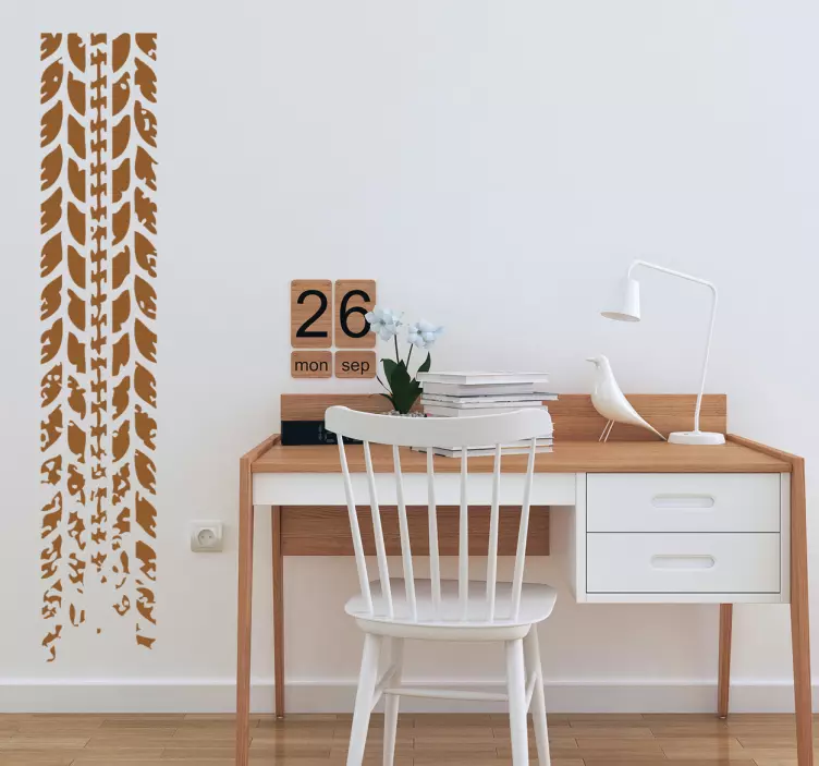 装飾的なタイヤのトラックの壁のステッカー - TENSTICKERS