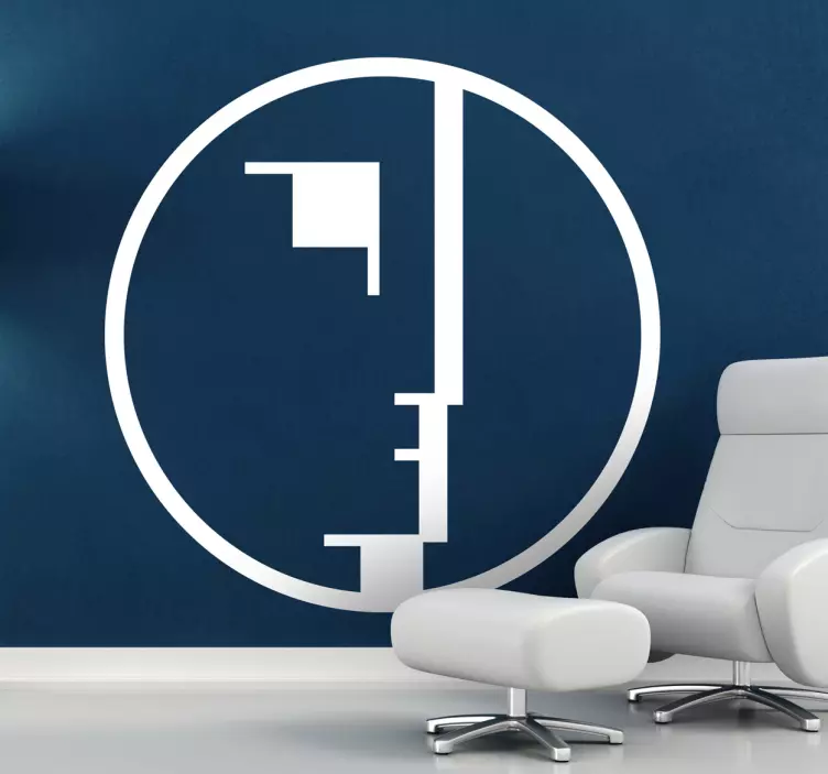 装飾ビニールバウハウスロゴ - TENSTICKERS