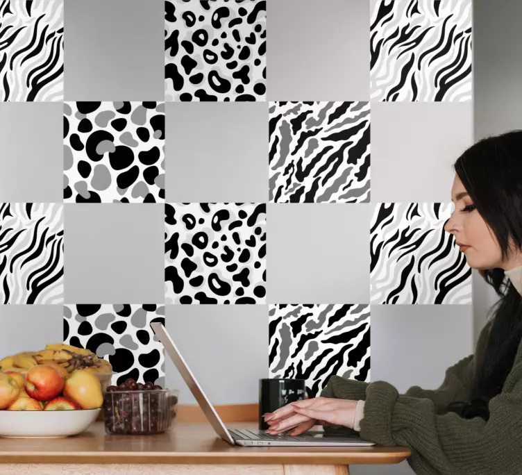 デザインカルテットウォールステッカー - TENSTICKERS