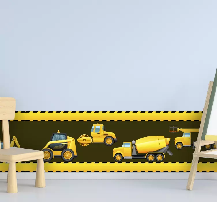 坑夫のボーダー壁ボーダーステッカー - TENSTICKERS