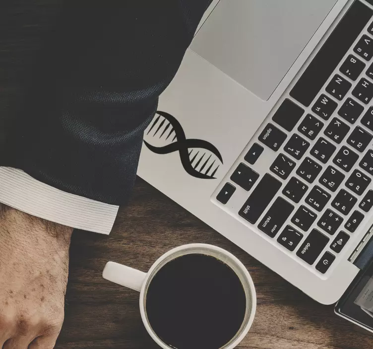 Dnaラップトップステッカー - TENSTICKERS