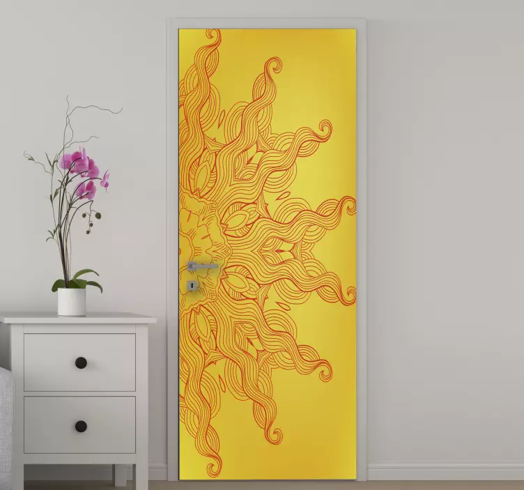 動物 シール 輝く太陽の光線パターン - TENSTICKERS