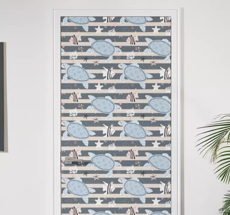 動物 シール カメ柄デザイン - TENSTICKERS