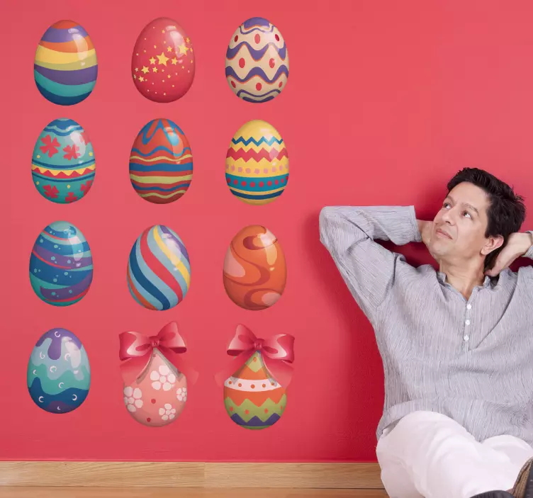 イースターエッグステッカー - TENSTICKERS