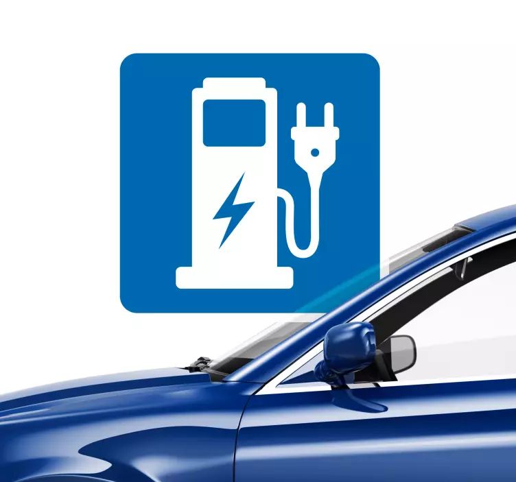 充電ポイントビニールサイン - TENSTICKERS