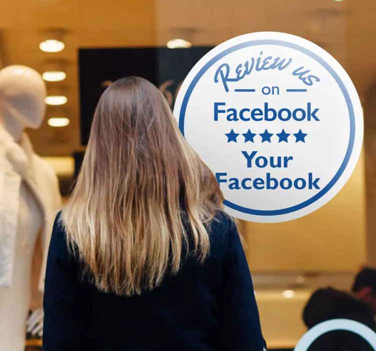 Facebook windowステッカー - TENSTICKERS