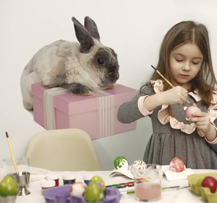 動物 シール 贈り物のウサギ - TENSTICKERS