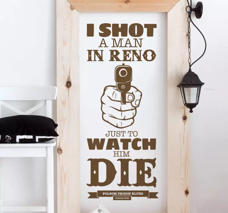 フォルサム刑務所歌詞ステッカー - TENSTICKERS