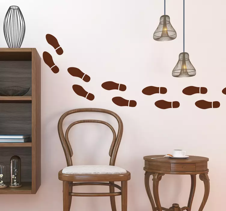 足跡壁のステッカー - TENSTICKERS