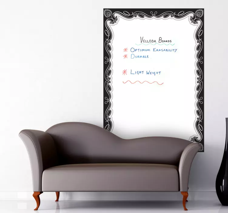 あなたのためのフレームホワイトボードステッカー - TENSTICKERS