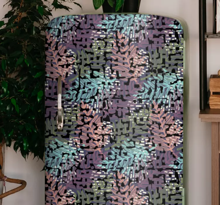 動物 シール 花葉模様 - TENSTICKERS