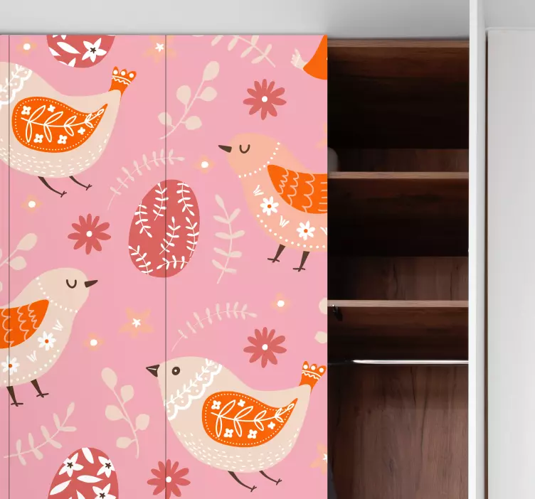 動物 シール 民俗的なイースターアート - TENSTICKERS