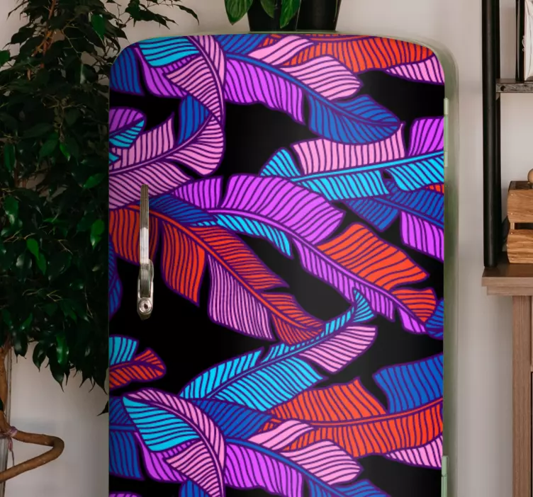 動物 シール 鮮やかな葉のモチーフ - TENSTICKERS